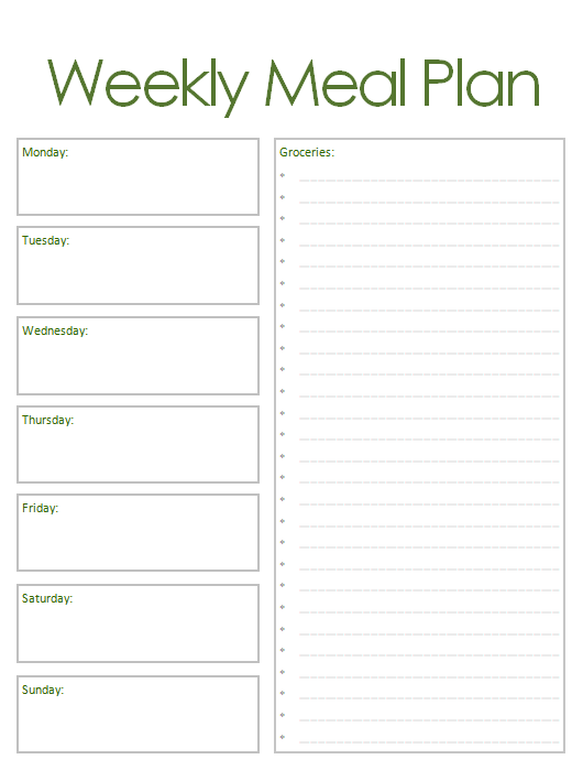 Weekly Meal Planner