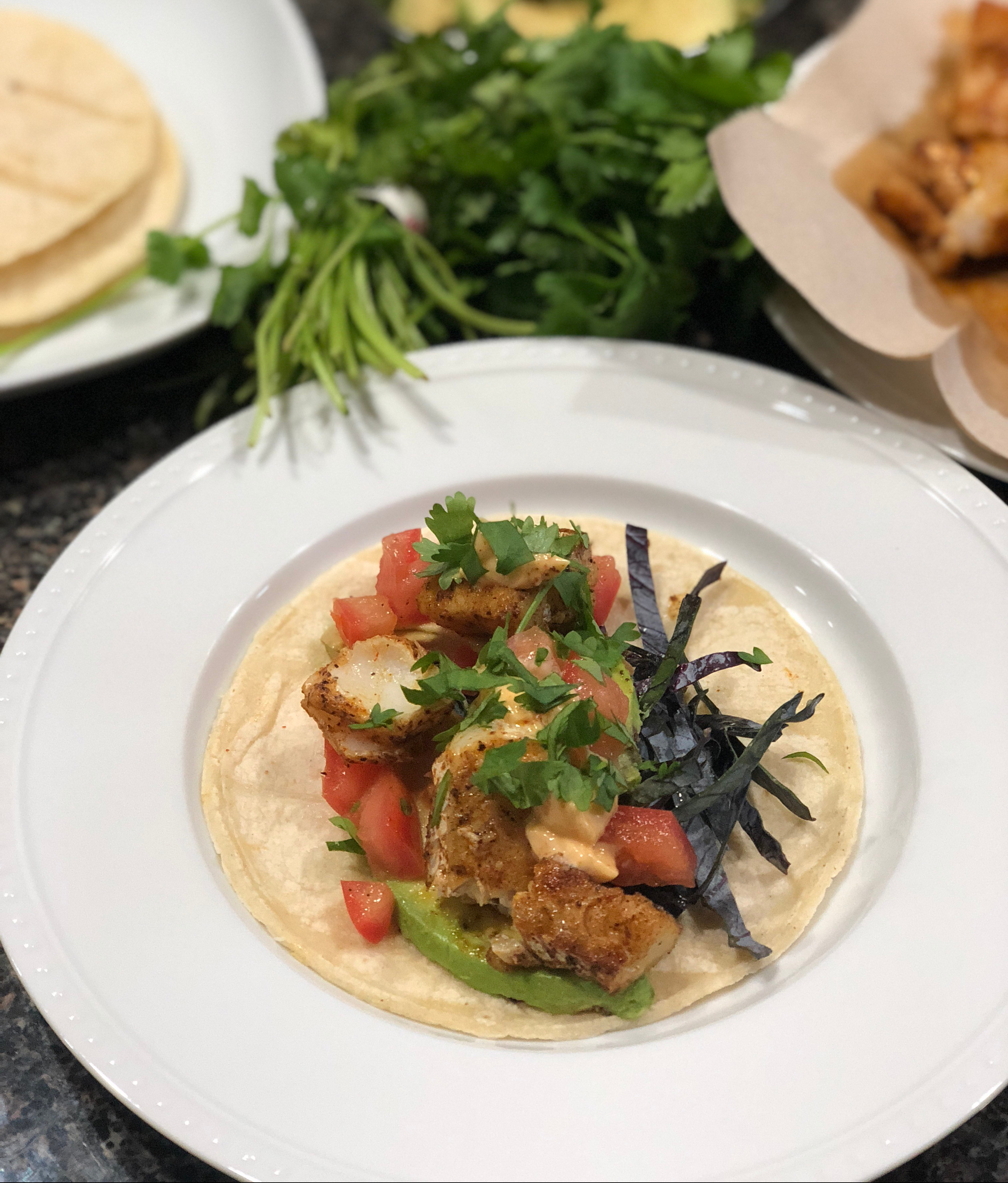 What I Cooked Last Week - Blackened Fish Tacos